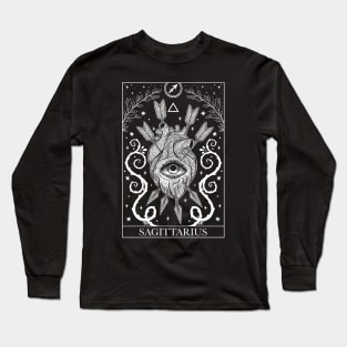 Zodiac sign tarot card Sagittarius Long Sleeve T-Shirt